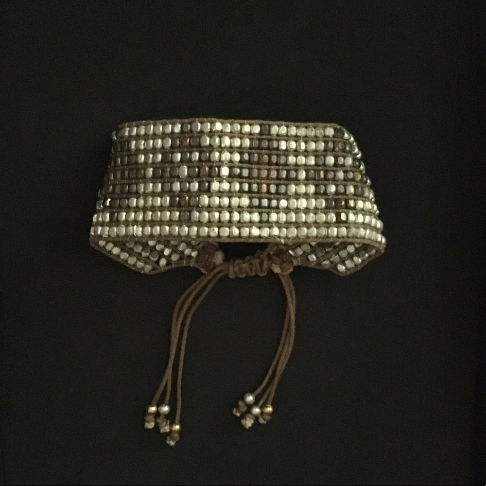 Adjustable Beaded Cuff Bracelet GUC